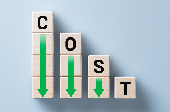 cost reduction graphic